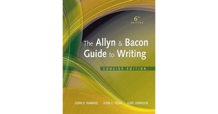 Allyn and bacon guide to writing 8th edition