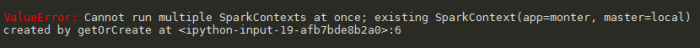 Cannot run multiple sparkcontexts at once