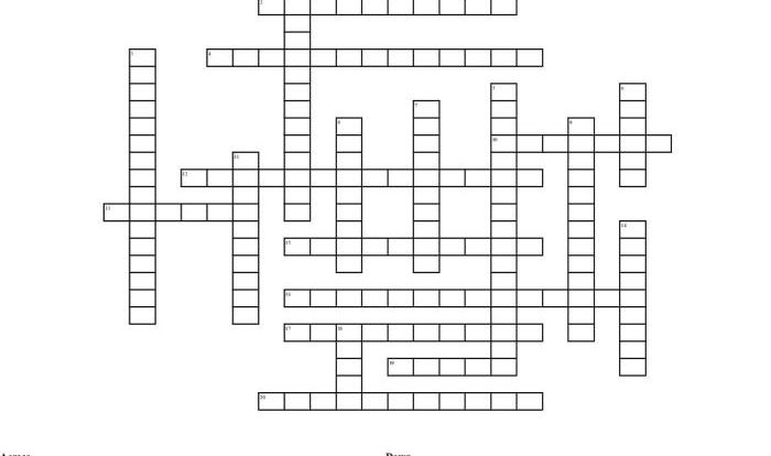 Plate tectonics crossword puzzle answers