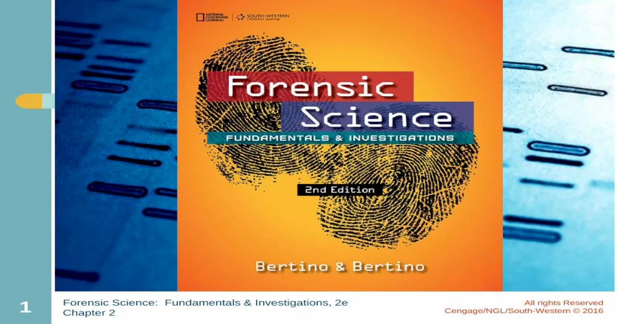 Forensic science fundamentals and investigations 3rd edition