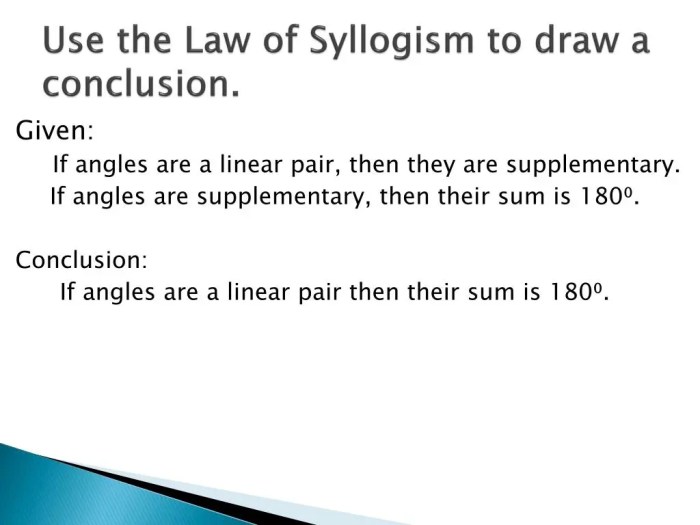 Law of detachment and law of syllogism worksheet